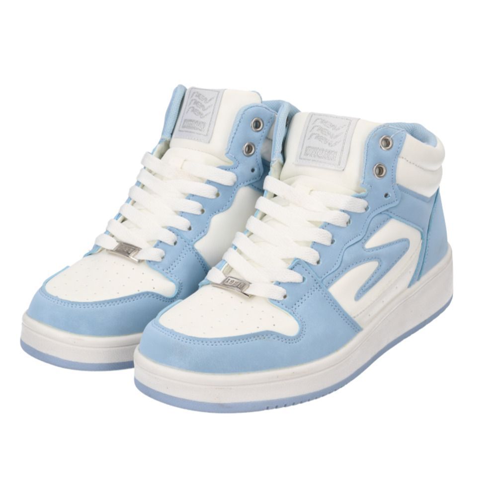 WHITE/SAX  23cm  nev surf ハイカットスニーカー 686 786 ネブサーフ スニーカー NEV SURF 86 ハイカットスニーカー コートスニーカー メンズ レディース 通学 通勤 おしゃれ シンプル カジュアル