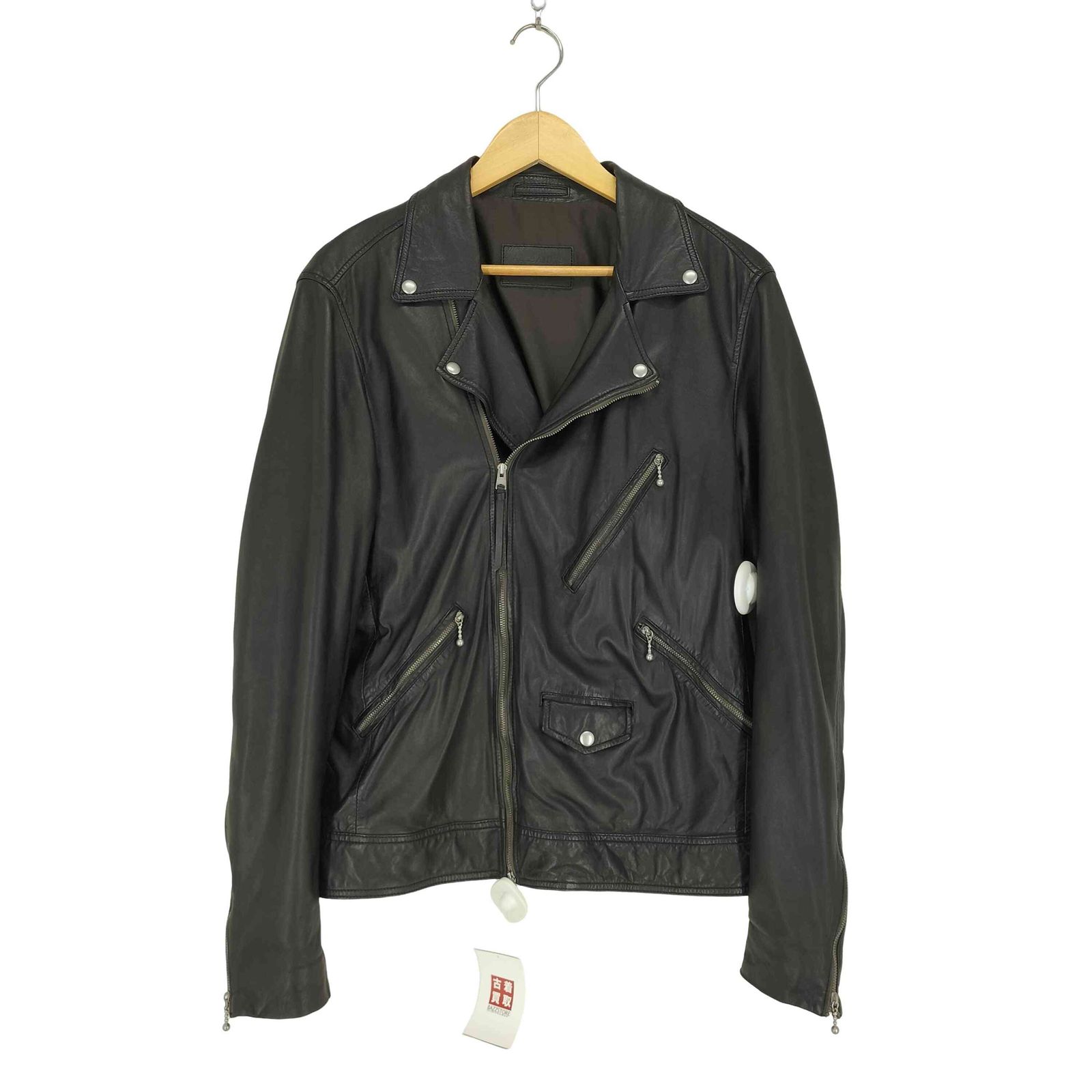 オールセインツ ALLSAINTS HOLT BIKER ラムレザーダブルライダース