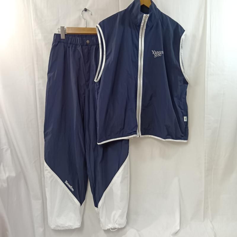 |古着 ＵＳＥＤ古着 セットアップ YOUNGER SONG ヤンガーソング YS Nylon Vest ナイロンベスト Nylon track pants ナイロントラックパンツ セットアップ YS1067 YS1066 リフレクター