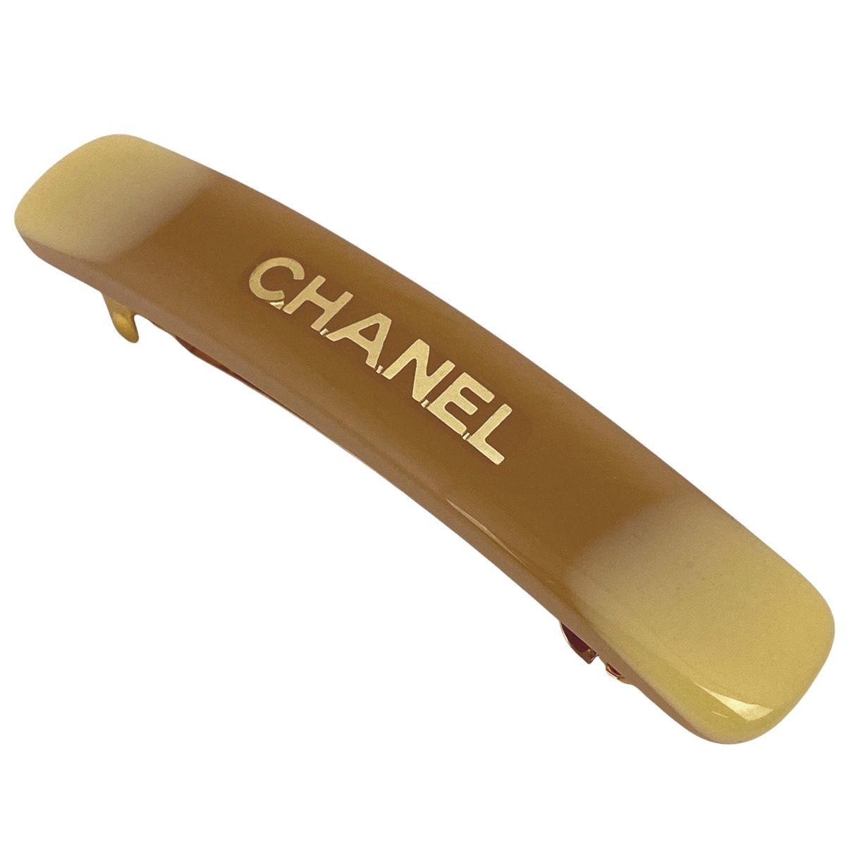シャネル CHANEL ロゴ バレッタ 髪留め 髪飾り バレッタ