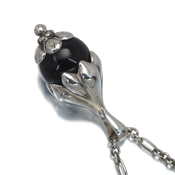 ジョージジェンセン ネックレス オニキス ヘリテージ 1991 ローズ