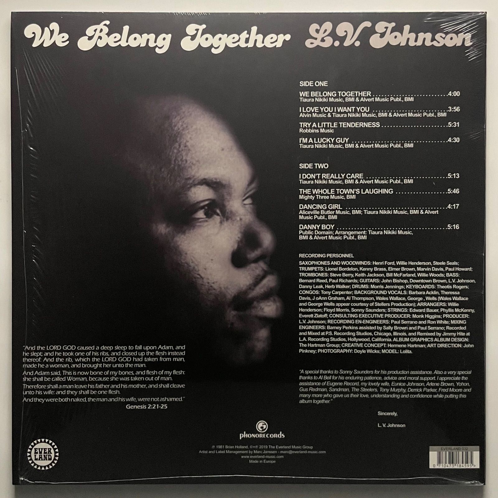 レコード (LP) [Soul] L.V. Johnson / We Belong Together - メルカリ