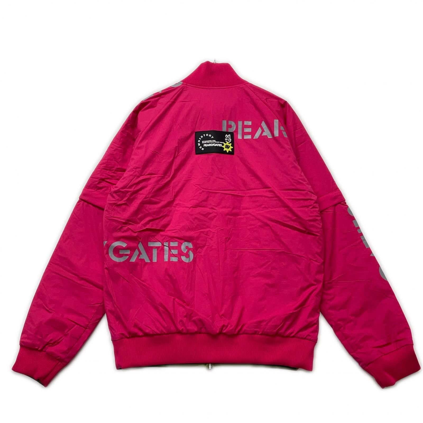 メンズ パーリーゲイツ PEARLY GATES ブルゾン 6 LL ピンク カーキ 中綿入り リバーシブル