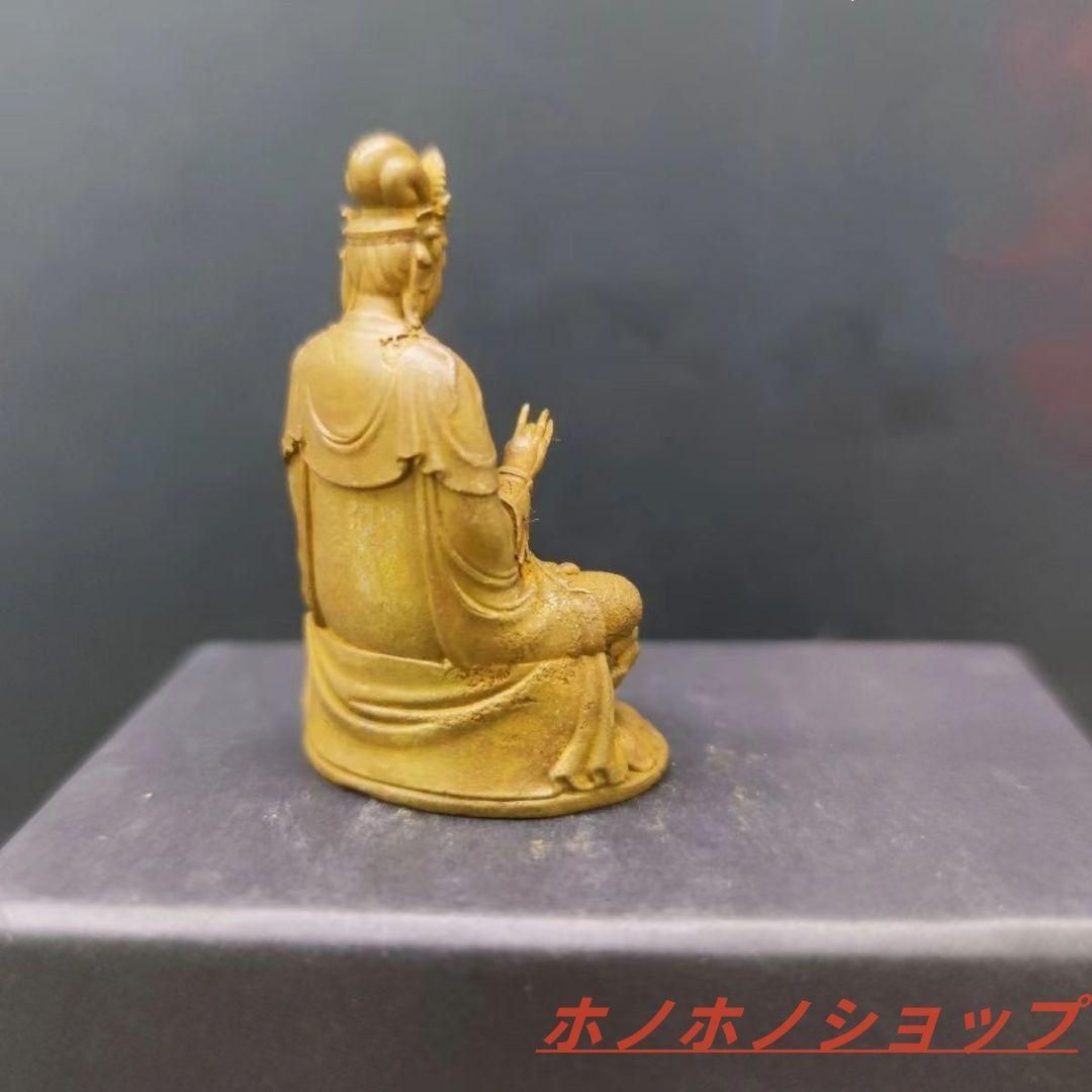仏教美術 中国 仏像 南海観音菩薩像 小仏像 銅製 銅器 - メルカリ