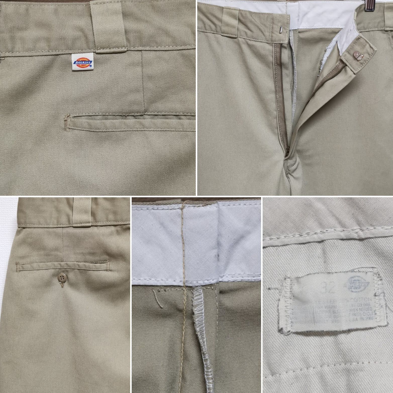 80s dickies 874 チビタグ w33 l32 Bibian 比比昂 - デッド◎USA製 80s ビンテージ Dickies 874