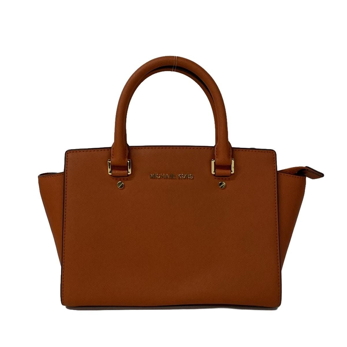 MICHAEL KORS(マイケルコース) ハンドバッグ美品 - オレンジ レザー - メルカリ