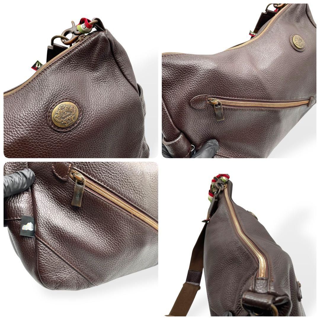 未使用級 orobianco 2way ショルダーバッグ ハンドバッグ レザー