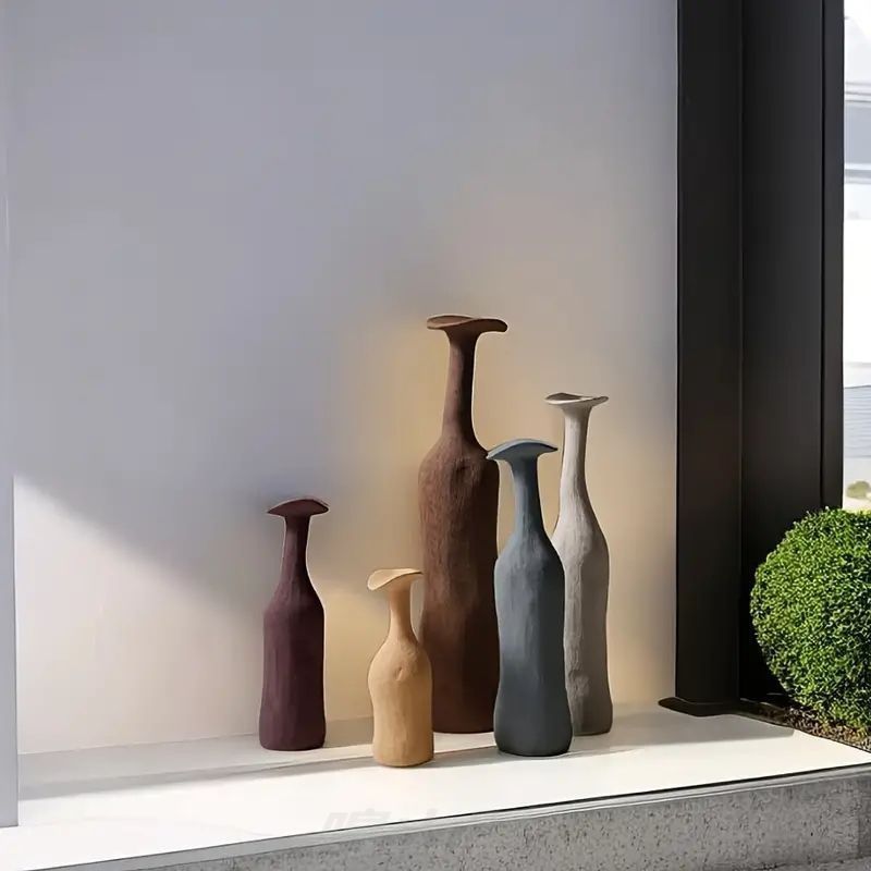 ホワイト 背の高い床用花瓶 28インチ セラミック製 大きな花瓶 モダンなホーム装飾 リビングルーム オフィス 寝室 キッチン 結婚式のセンターピース ファームハ 大きな白い花瓶、ホテルの床装飾花瓶セラミック花瓶花用会議室オフィス