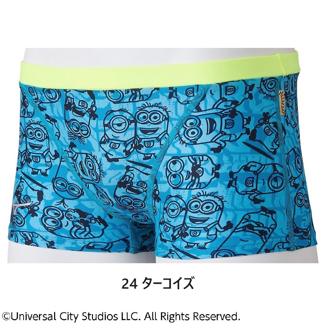 ミニオン　ミズノ　ジュニア練習用水着　N2MBA497　エクサスーツ　メンズ　ボーイズ　水泳　競泳　トレーニング水着　mizuno　MINIONS