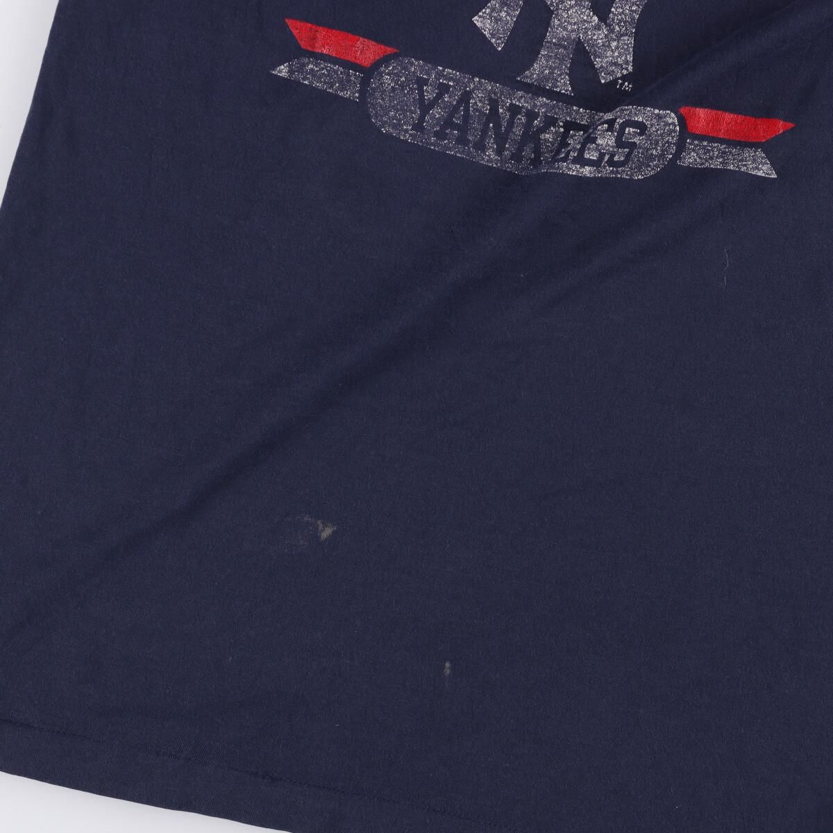古着 80年代 チャンピオン Champion トリコタグ MLB NEW YORK YANKEES ニューヨークヤンキース スポーツプリントTシャツ  USA製 レディースM ヴィンテージ /eaa324608