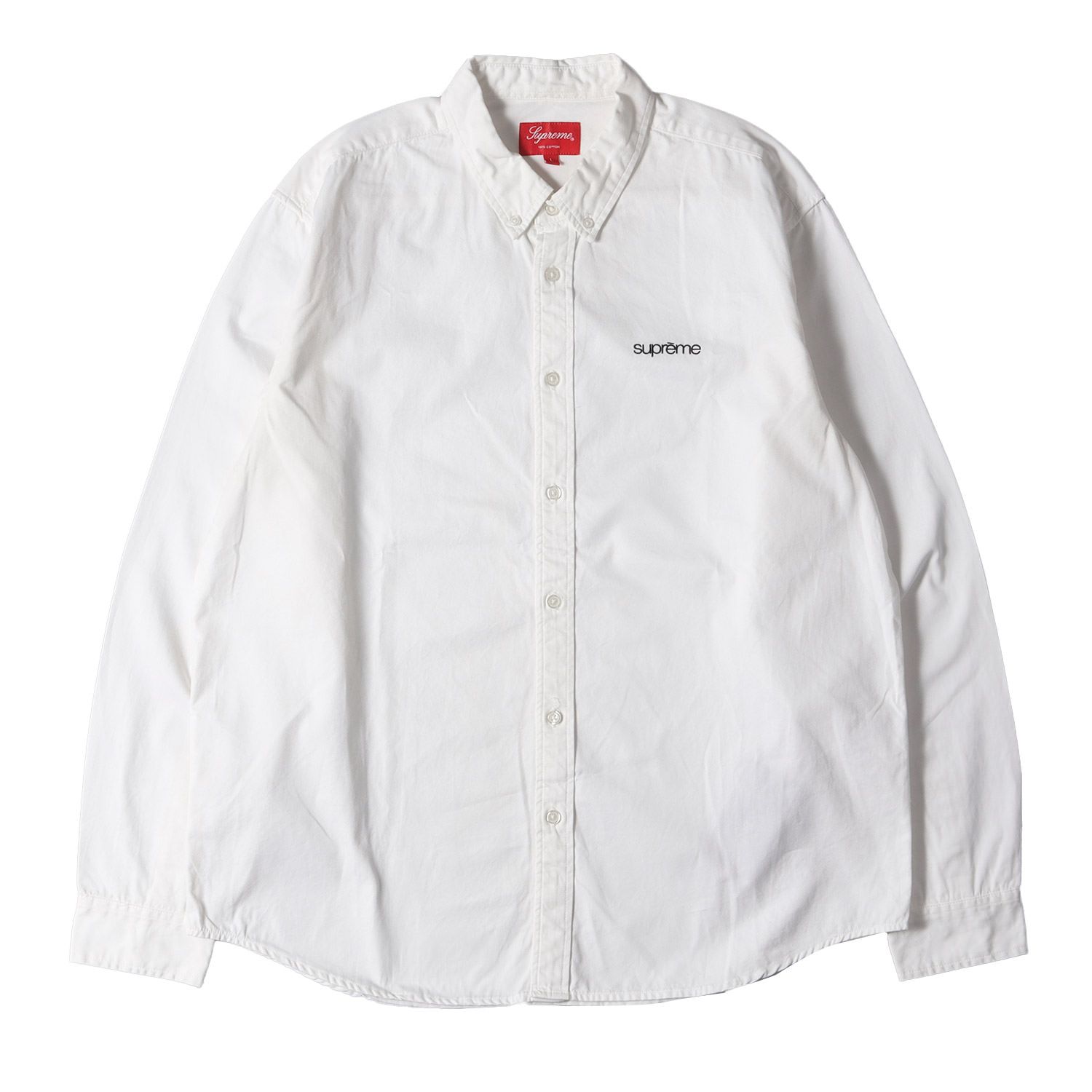 Supreme シュプリーム シャツ サイズ:L 18SS クラシックロゴ刺繍