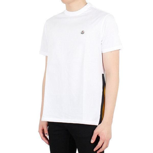 サイズS■サイズM■新品■モンクレール サイドジップロゴTシャツ ホワイト メンズ