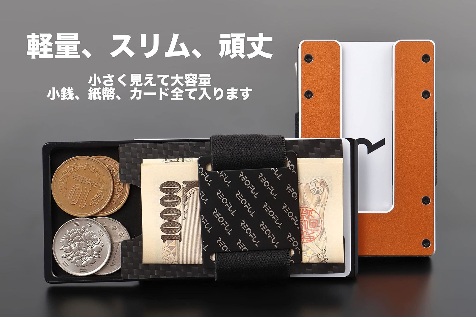 【色: アッシュグレイ】REQFUL カードケース 1.1 グレー ミニ財布 ク