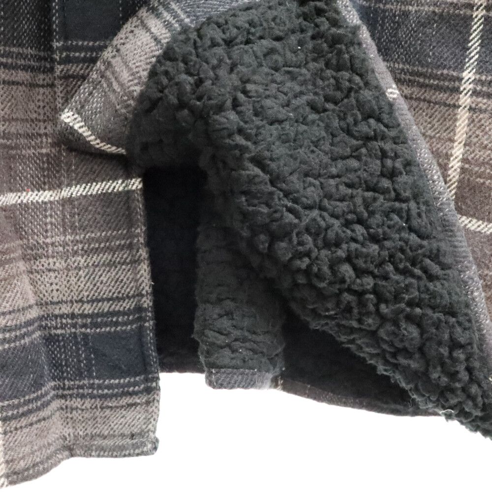 SUPREME (シュプリーム) 22AW Shearling Lined Flannel Shirt 裏地ボア