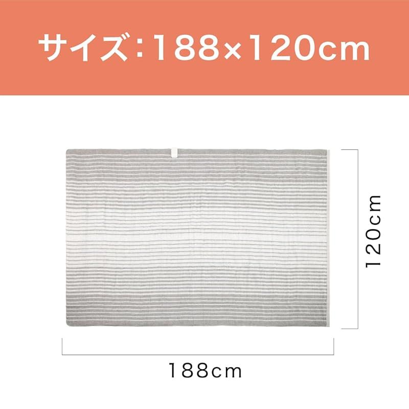 コイズミ 電気毛布 掛敷毛布 丸洗い可 頭寒足熱配線 室温センサー搭載 ダニ退治 抗菌防臭 188×120cm KDK-60241 1