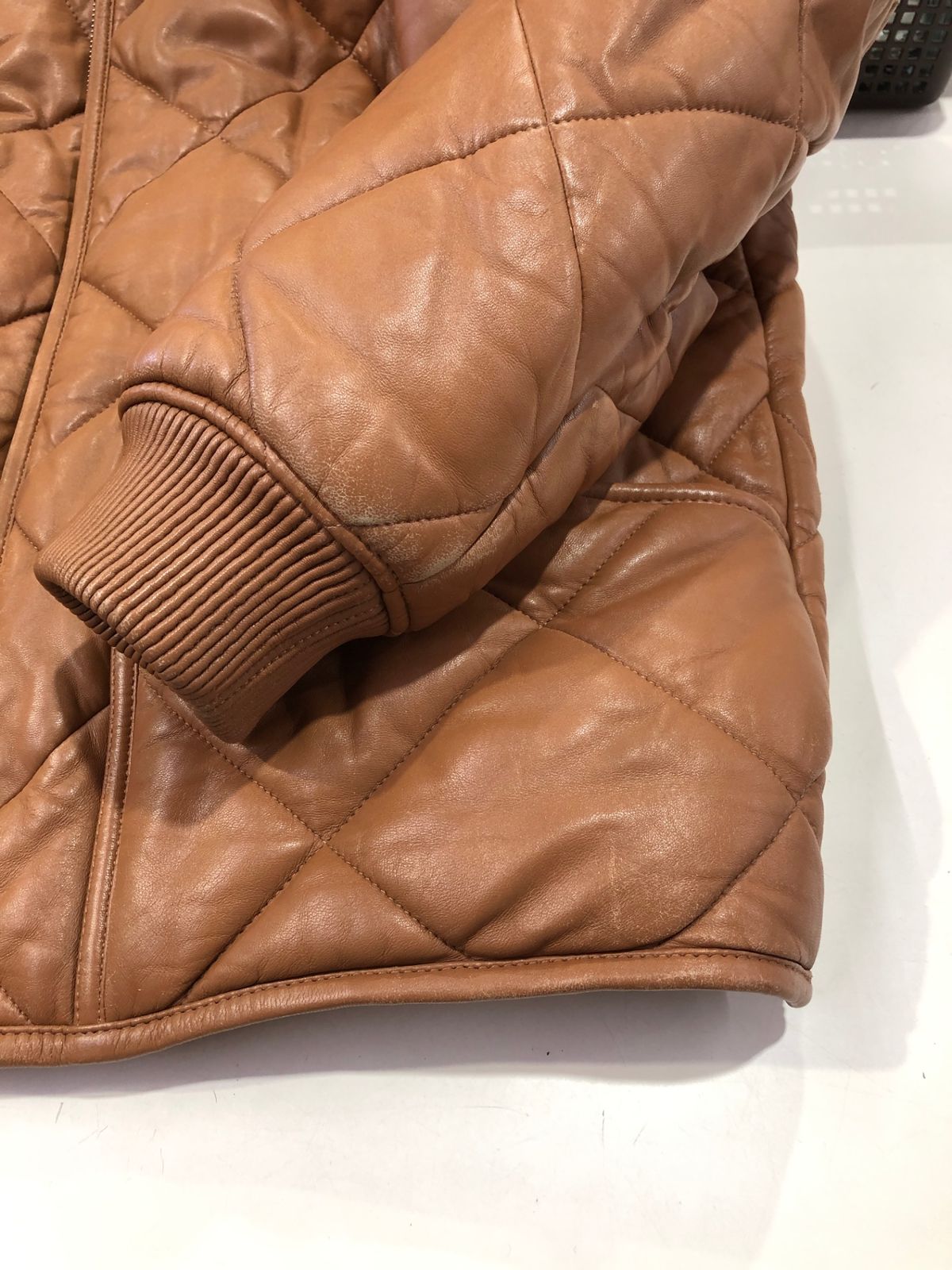 SUPREME シュプリーム 22/AW QUILTED LEATHER WORK JACKET