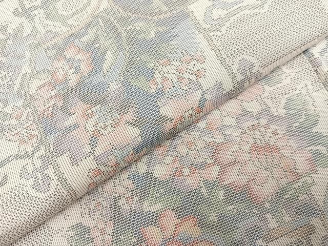 平和屋着物○本場大島紬 白大島 カタス9マルキ 正絹 逸品 未使用