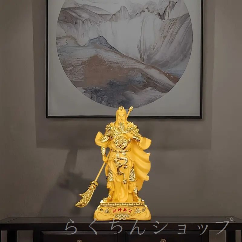 中国 東漢末年 三国志 大型人物「關羽」財神（富の神）銅製品 商売繁盛 交通安全 Amazon.co.jp: 三国志 関羽像 関帝像 関公像 立像 高級天然ツゲ