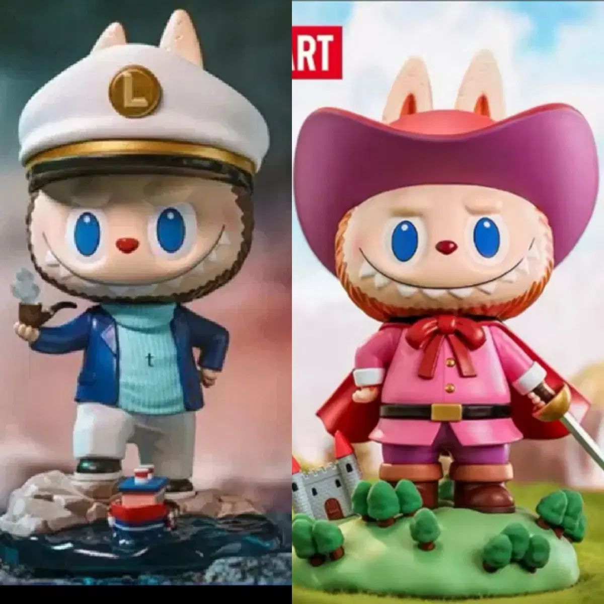 POP MART ポップマート Labubu ラブブ キャプテン ブーツ ビッグフィギュア 2 種 売ります