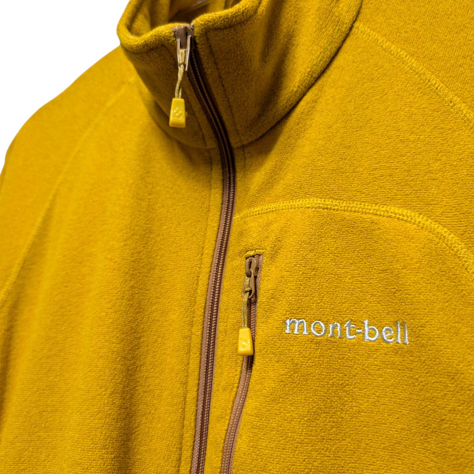 モンベル シャミースジャケット メンズM マスタード mont-bell 