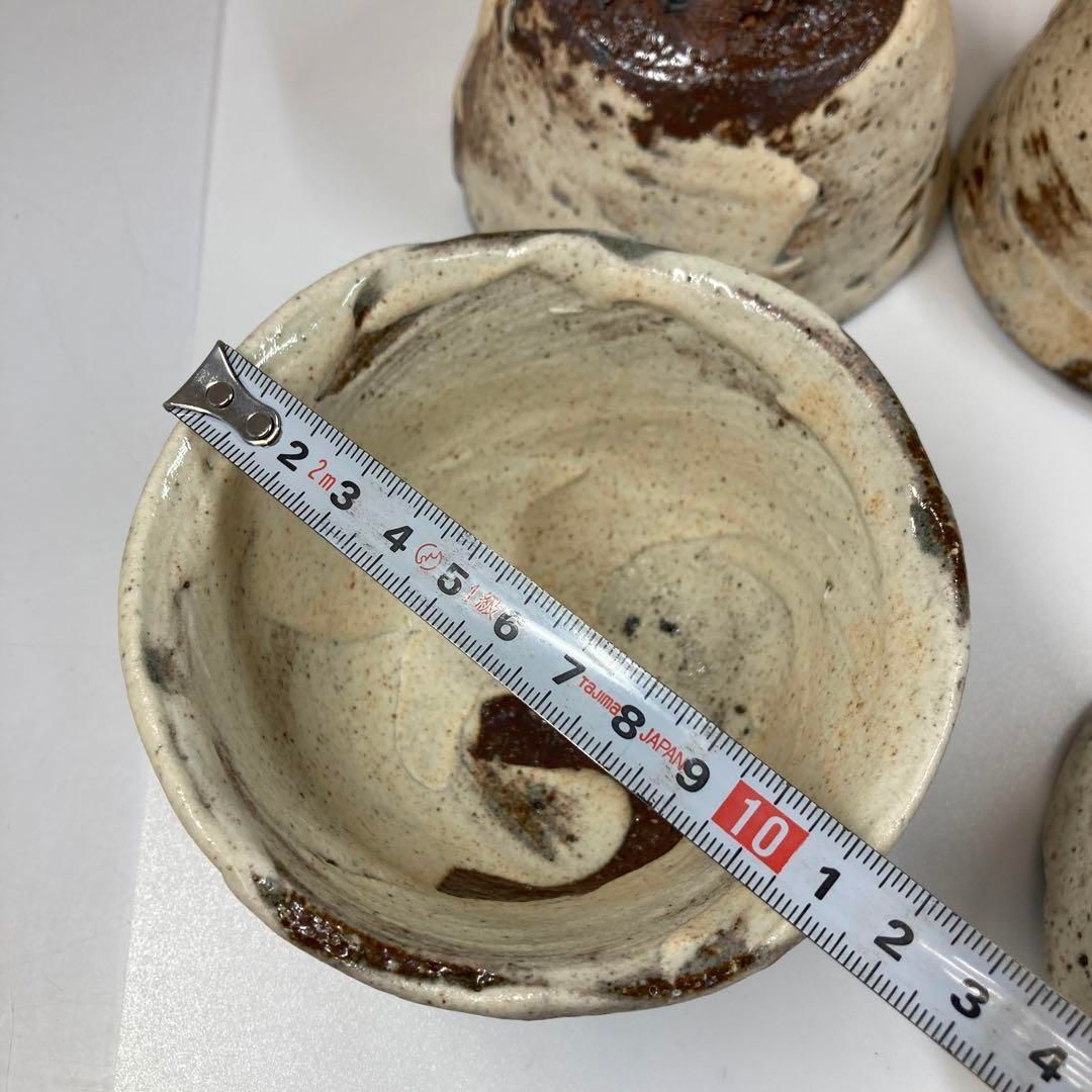 藤岡周平　伊賀刷毛目汲出　共箱　直径11.6㎝　東Y5-0609②トヒカ 藤岡周平 伊賀刷毛目汲出 共箱 直径11.6㎝ 東Y5-0609②トヒカ 藤岡