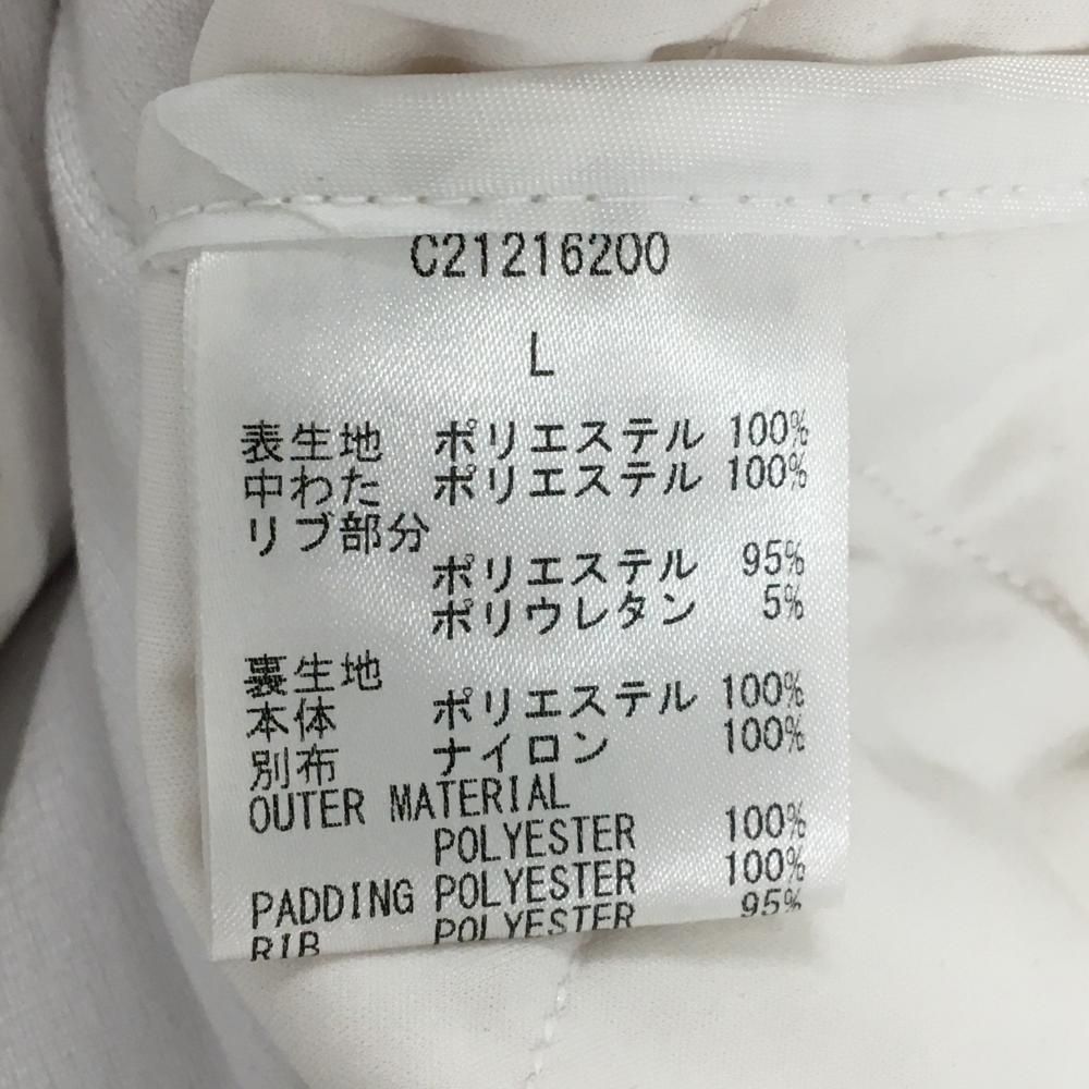 キャロウェイ 中綿ベスト 白 キルティング 胸2ラインロゴ レディース L