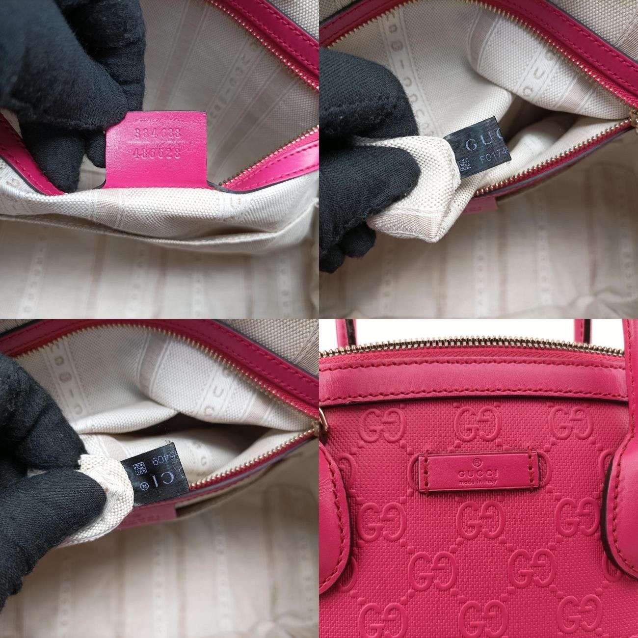 グッチGucciマイクログッチシマローズ レッドレザー384688F017455409