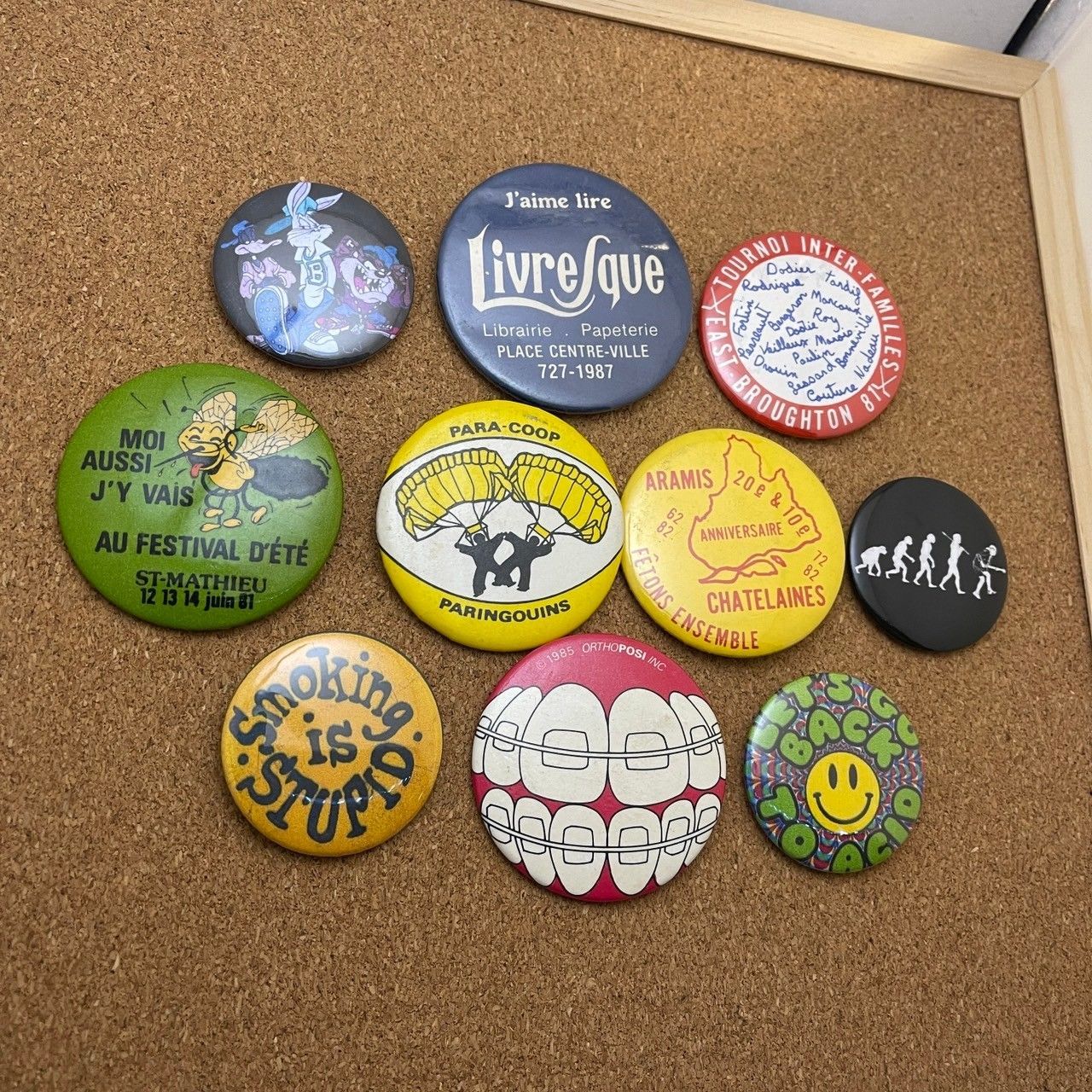 缶バッジ ビンテージ アンティーク E 50s ~ 60s 70s 80s 90s 00s 小物