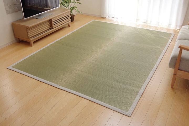 純国産 い草ラグカーペット 『F)MUKU』 約191×250cm ラグ カーペット