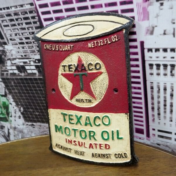 TEXACO MOTOR OIL SIGN テキサコ サインプレート アメリカン雑貨
