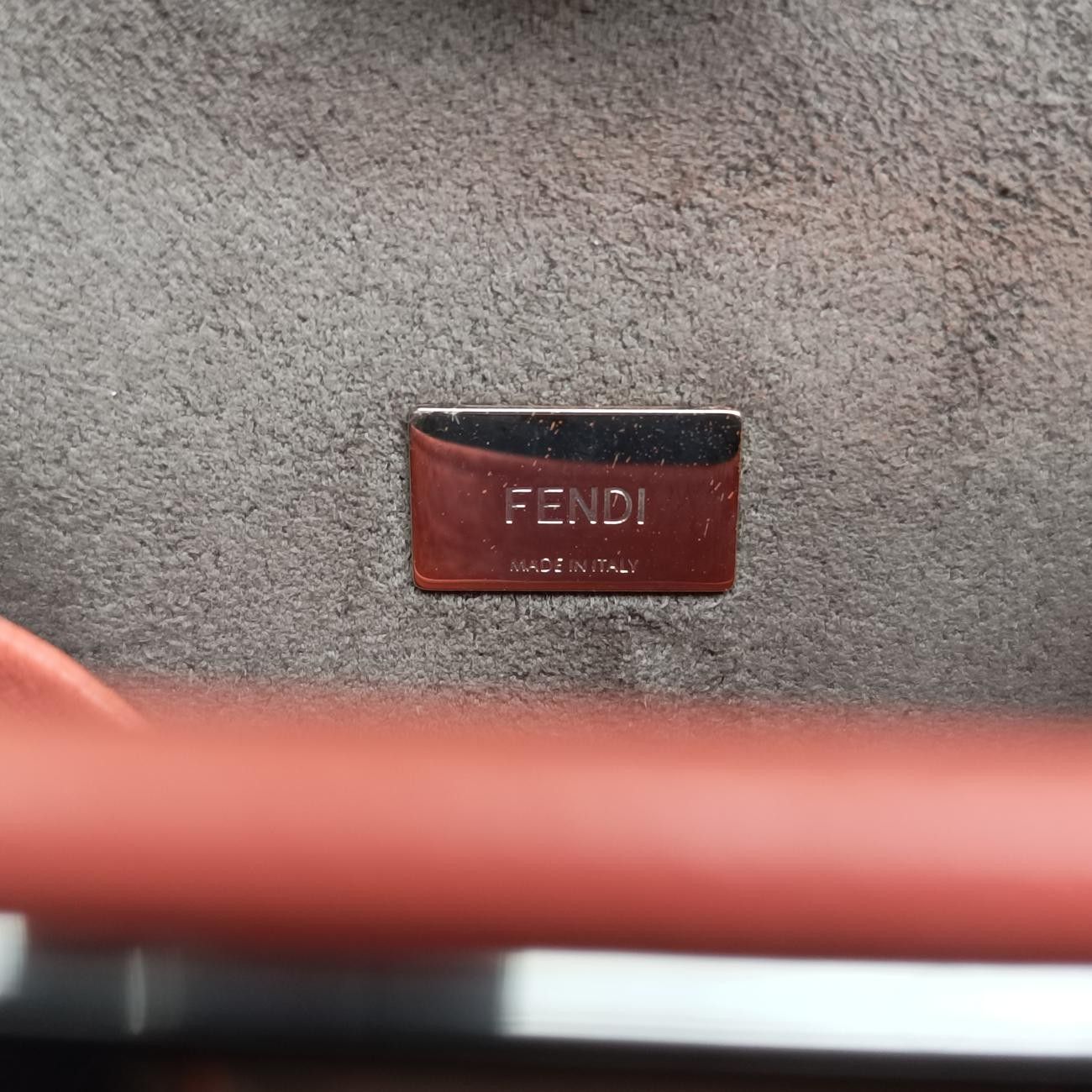 フェンディFendiマイクロピーカブーオレンジラムスキン8M03558M0355-S3Z-169-10429