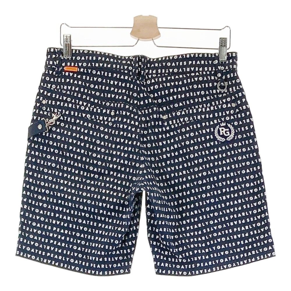 サイズ：4 PEARLY GATES パーリーゲイツ ハーフパンツ ロゴボーダー柄