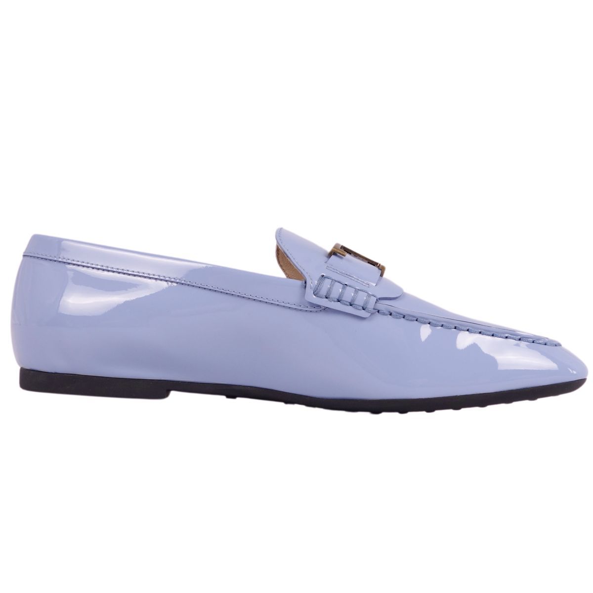 TOD'S　 エナメル　 ローファー　 ターコイズブルー　３９サイズ 未使用 トッズ TOD'S ローファー Tタイムレス T金具 エナメルレザー