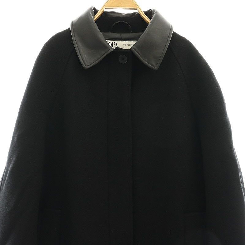 ザラ ZARA ZW COLLECTION MANTECO ウール混コート ステンカラー