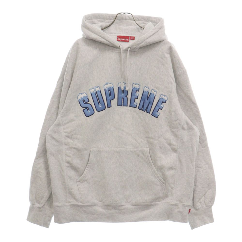 SUPREME (シュプリーム) 20AW Icy Arc Hooded Sweatshirt アイス アーチロゴ フーデッド スウェット プルオーバー パーカー フーディー グレー
