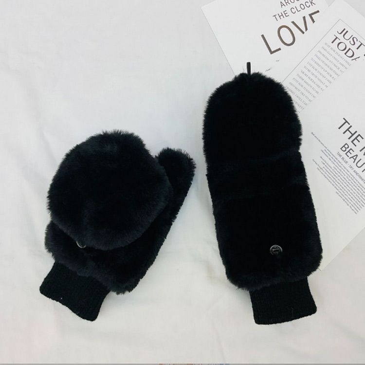 手袋 もこもこ ミトン手袋 2way 裏起毛 レディース 指なし 柔らかい 秋冬 暖かい ミトン 指切り スマホ対応 起毛 ファー 女の子 厚手 無地 シンプル あったか 防寒 保温 アウトドア jyonn3641