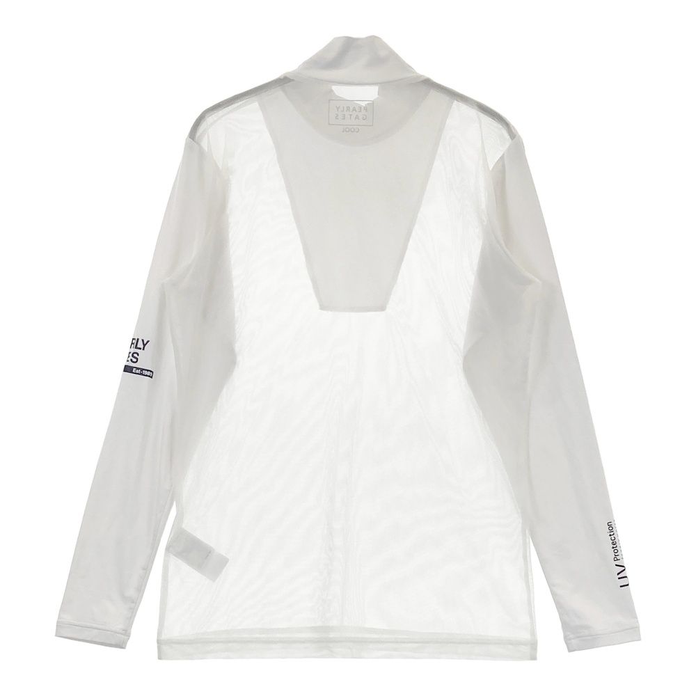サイズ 4 PEARLY GATES パーリーゲイツ モデル COOLメッシュ 長袖 インナーTシャツ ホワイト系 240101530736 ゴルフウェア メンズ ストスト