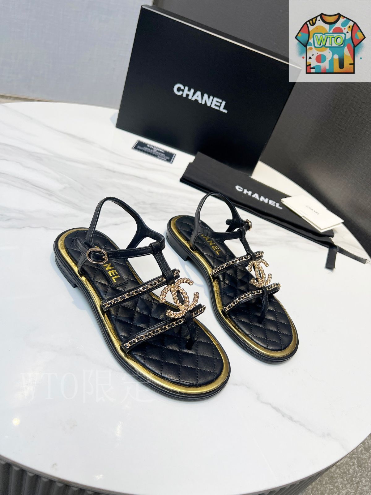 【エレガント】◆CHANEL◆サンダル 足元誰よりもエレガント】CHANEL☆サンダル☆期間限定デザイン