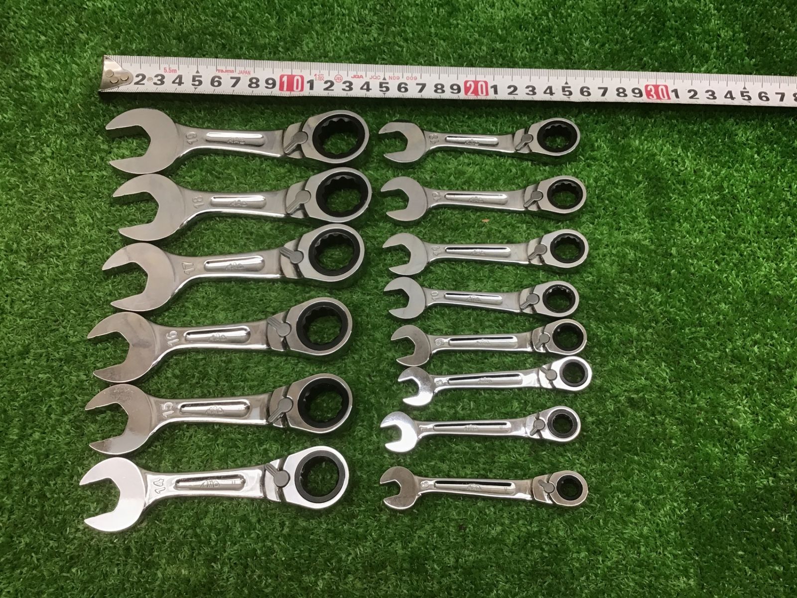 MACTOOLS マックツール♪14pcs リバーシブルラチェットレンチセット6～19mm♪SRWMS214PTA♪アクトツール富山店♪BR
