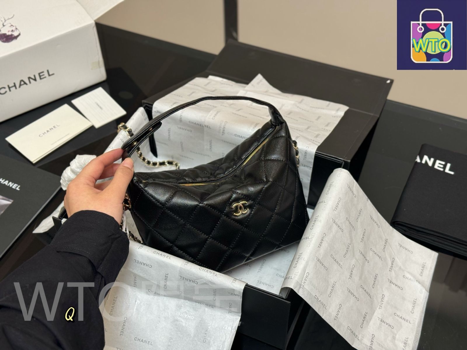今日特価】Chanel Hobo Bag シャネル ホーボーバッグ-WTO輸入2