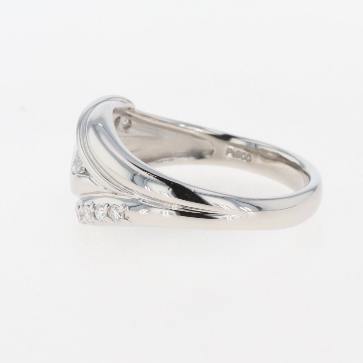 メレダイヤ デザインリング プラチナ 指輪 リング 20号 Pt900 