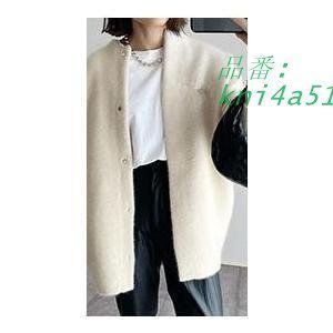 トップス レディース カーディガン モヘアニット 長袖 羽織 バ春秋冬 シンプル モコモコ kni4a518113