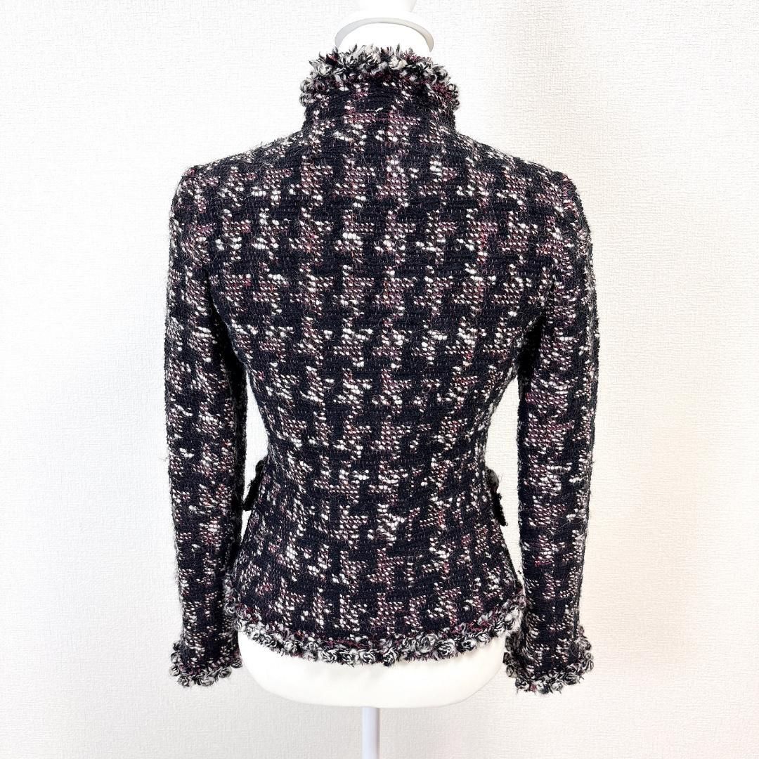 美品♡ルネ 36 ツイードジャケット　ブルーネイビー系 美品♡ルネ 36 ツイードジャケット ブルーネイビー系 - メルカリ