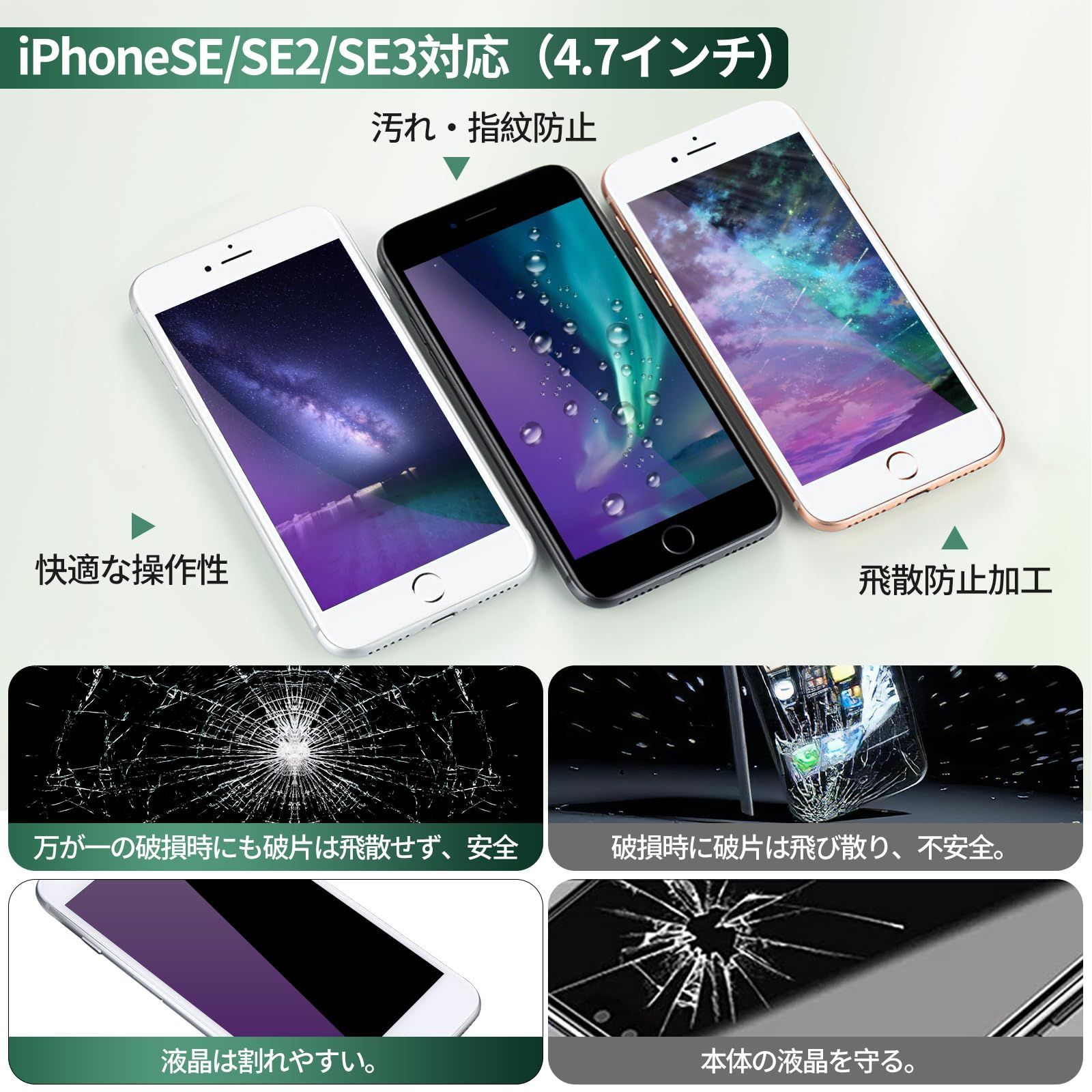 在庫処分】画面 用 保護 iPhoneせ2/えすいー3 SE3保護フィルム