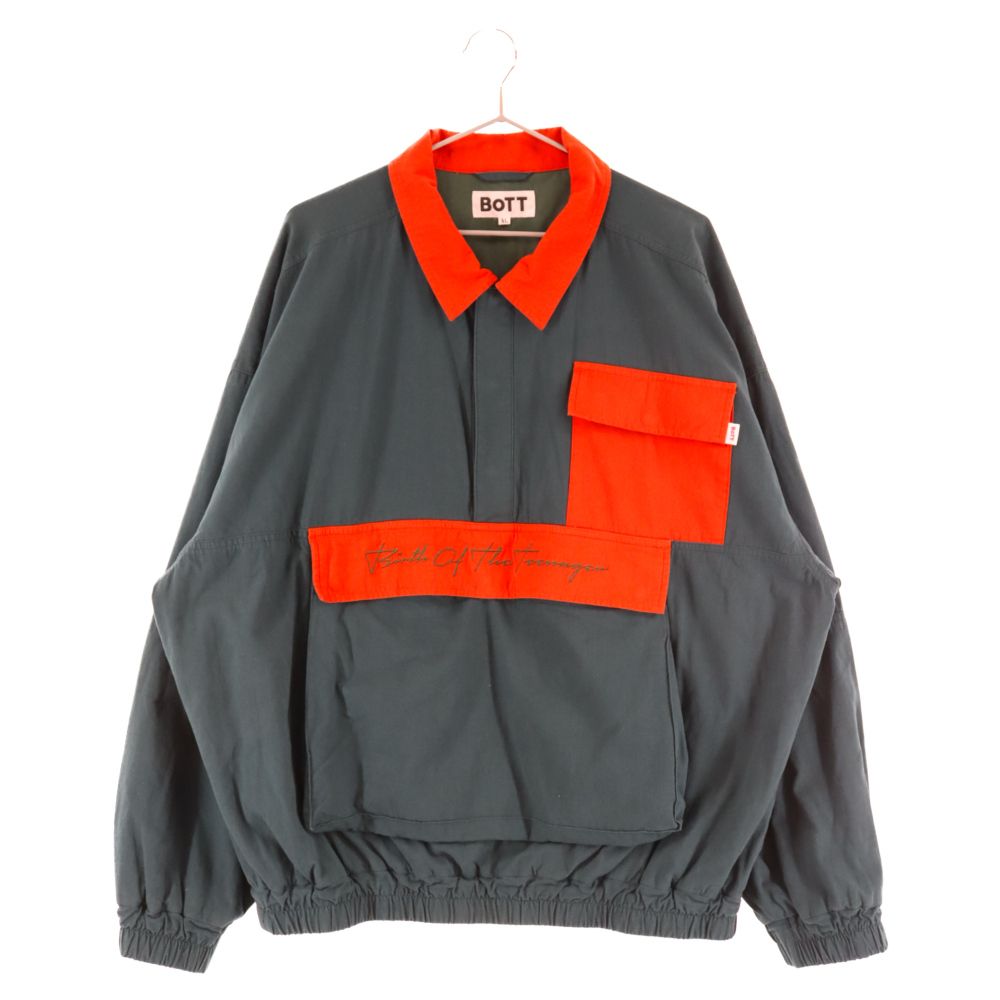 BoTT (ボット) 20AW Pocket Pullover Jacket バックキャラクター刺繍 