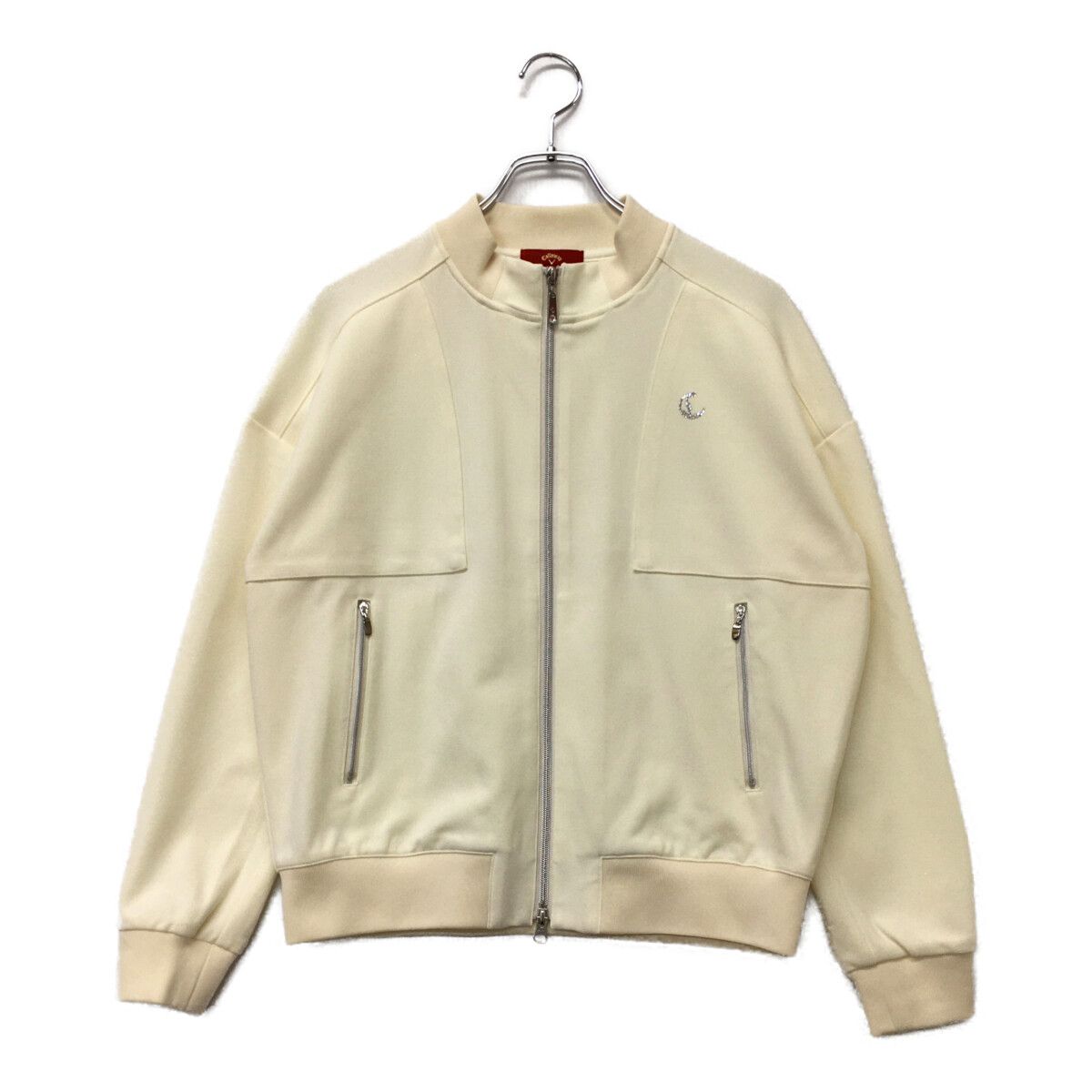 レディース キャロウェイ Callaway ブルゾン M 白 ホワイト ダブルジップ