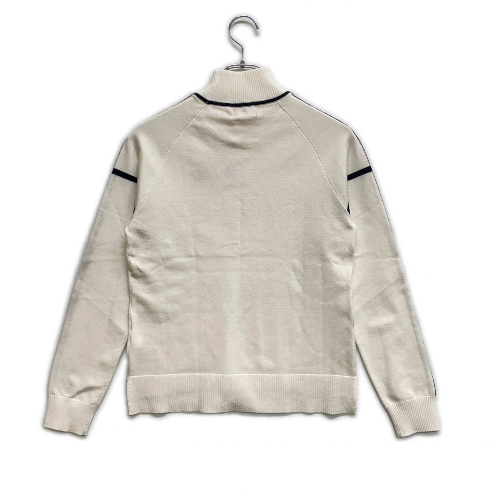 レディース ニューバランスゴルフ New Balance golf セーター 1 M ホワイト ハイネック ラインデザイン