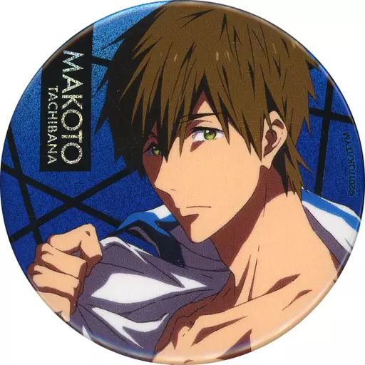 Free　Deep Spirit 　缶バッジ　ホログラム　橘真琴 中古】バッジ・ピンズ 橘真琴 Clear Blue Series -Deep Spirit
