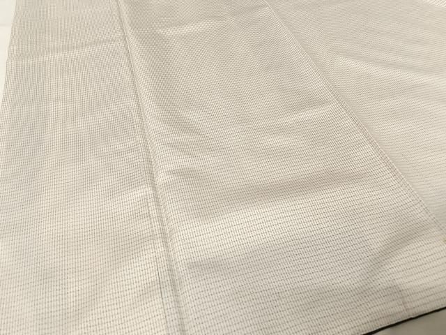 平和屋着物○本場縞大島紬 白大島 格子 正絹 逸品 AAAY1601np - メルカリ