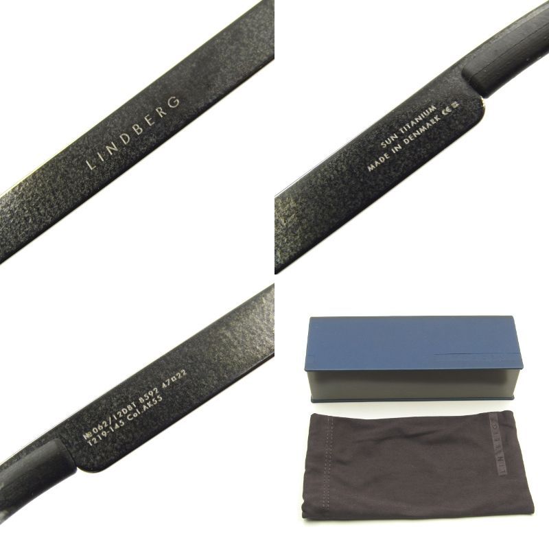 LINDBERG CATEGORY 2 サングラス ブラック LINDBERG CATEGORY 2 サングラス ブラック 2%ER別注WINDY